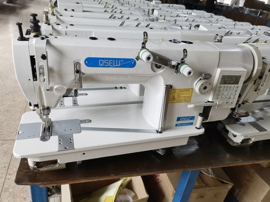 QS-3800D-2TRW double needle walking foot advertising banne lockstitch and chainstitch industrial sewing machine for garment