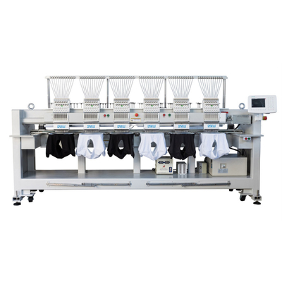 Qs-1206 6 de Hoofden Geautomatiseerde Computer van Dahao van de Borduurwerkmachine voor het etiket van het T-shirtembleem